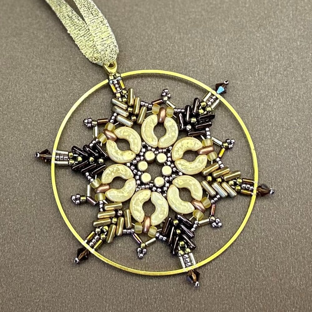 Star Ornament for Christmas - Beaded Ma Star - Star Decoration - Christmas Tree